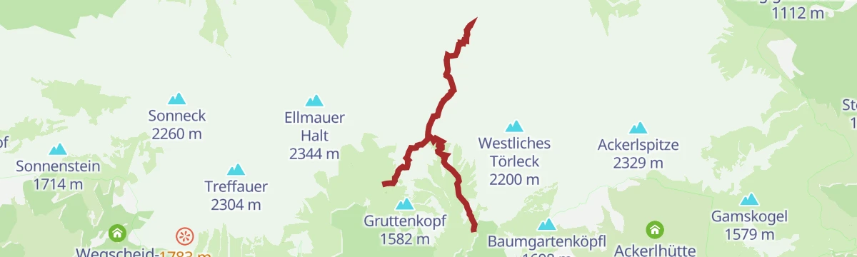 Route map: 3-Tage Hüttentour - Etappe 2